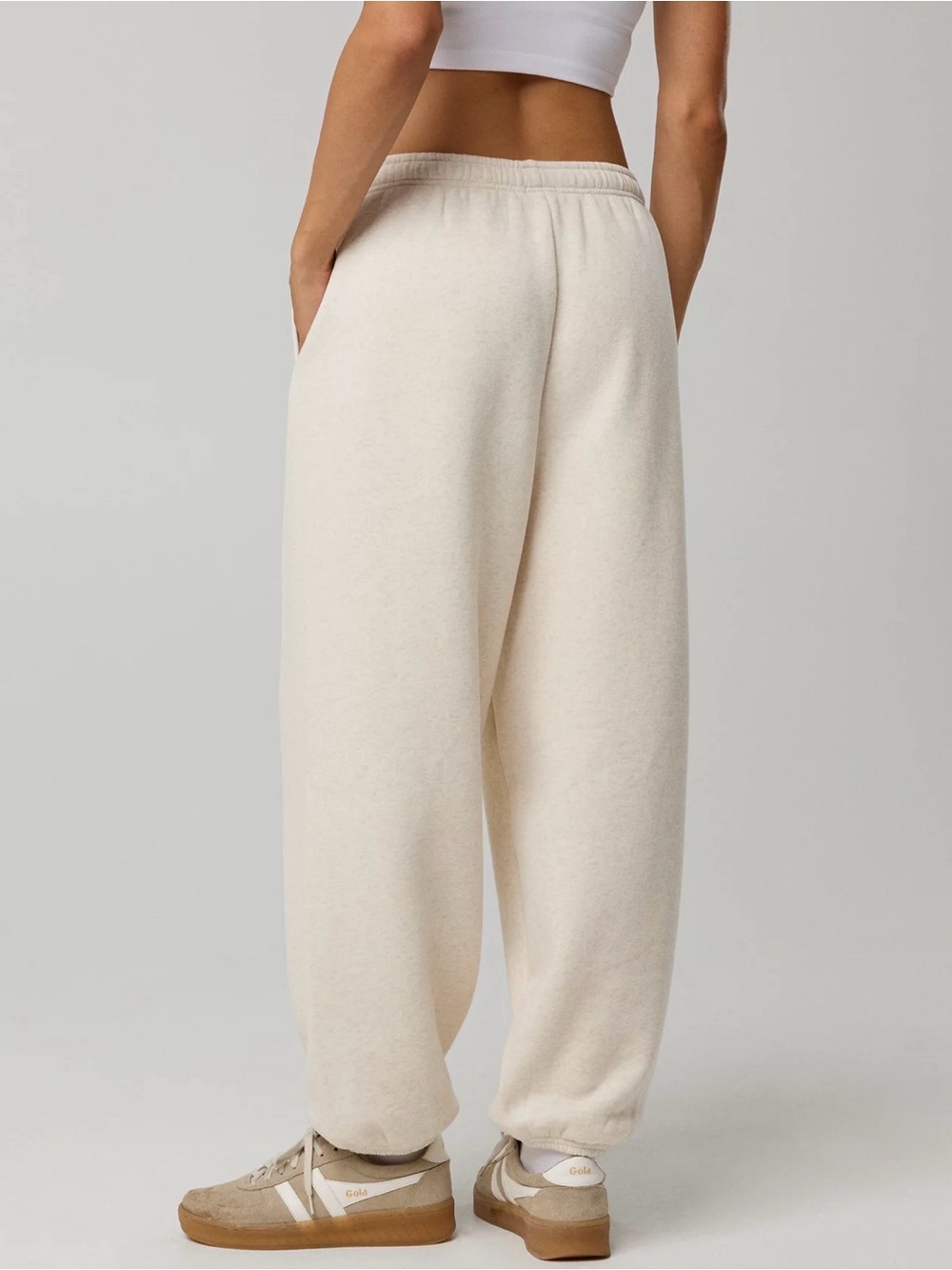 Aerie Offline Cream Cozy Sweatpants - Picture 2 of 7